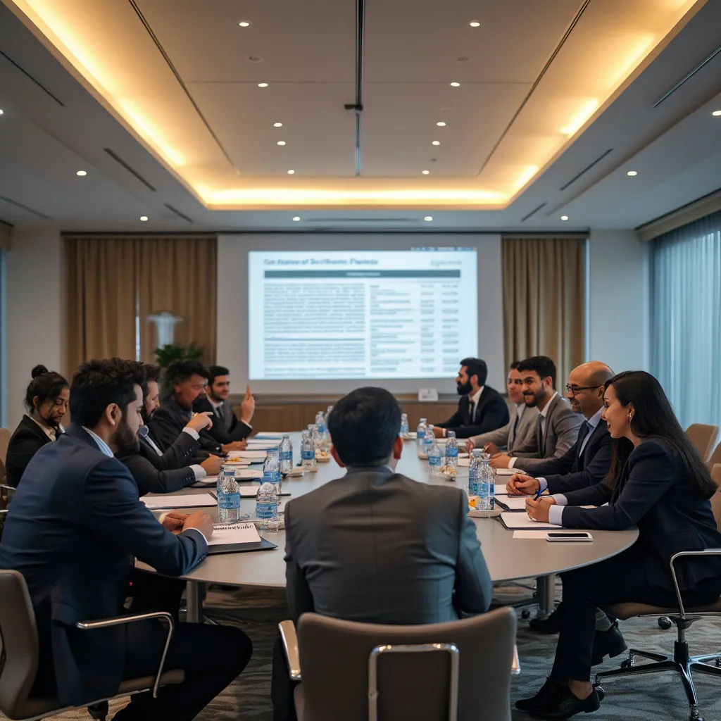 Empresarios en un seminario sobre finanzas corporativas